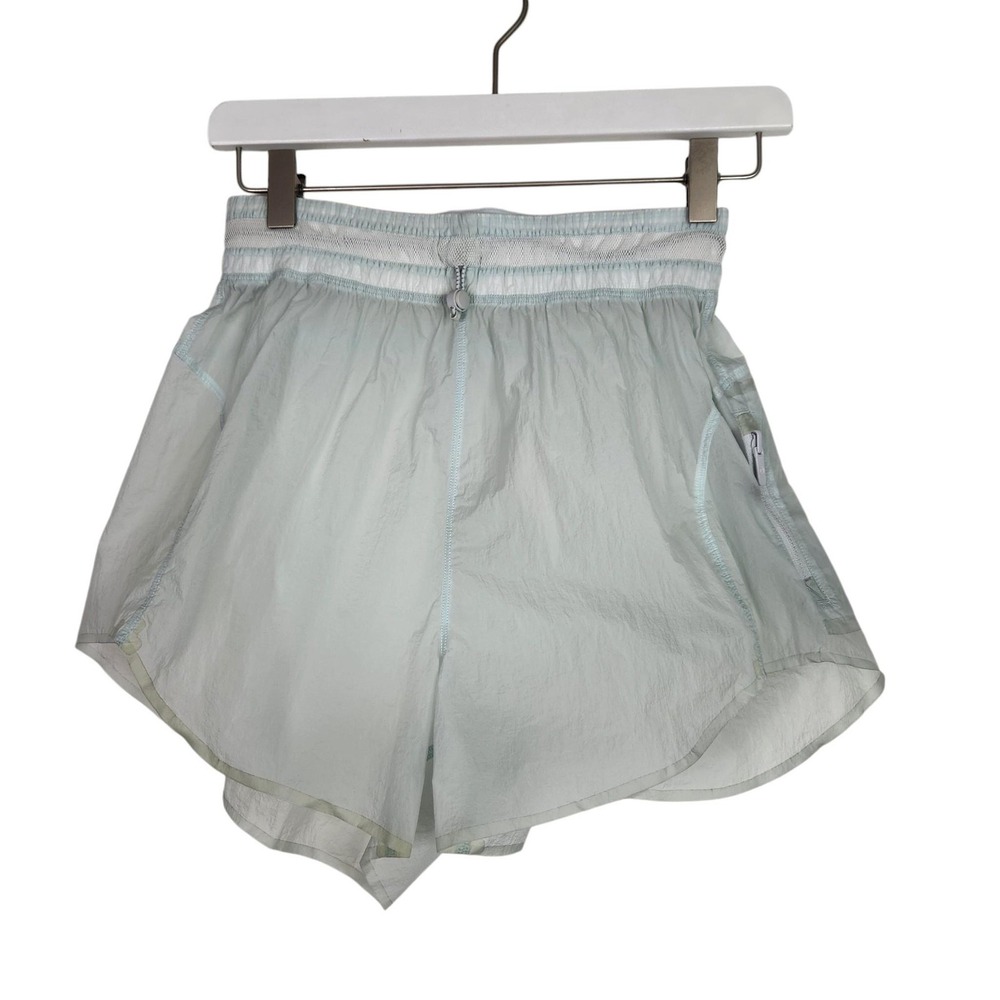 LULULEMON Step Out Shorts Womens Small Ocean Air Sheer Running Packable